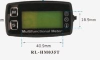 (image for) Paramotor Temp Tach Time meter gauge